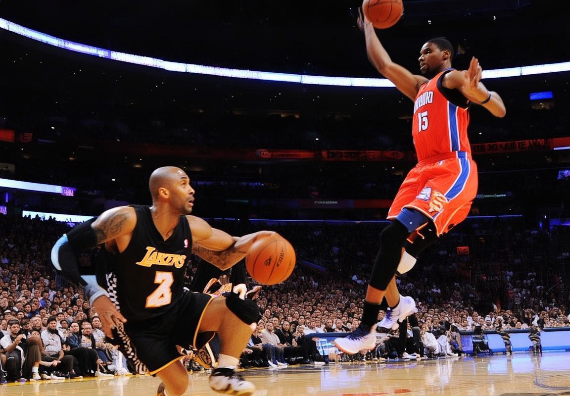 2014雷霆VS湖人巅峰对决：科比杜兰特篮球盛宴回顾(图2)