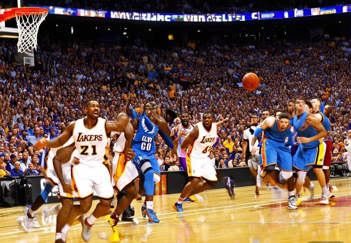 2014雷霆VS湖人巅峰对决：科比杜兰特篮球盛宴回顾(图4)